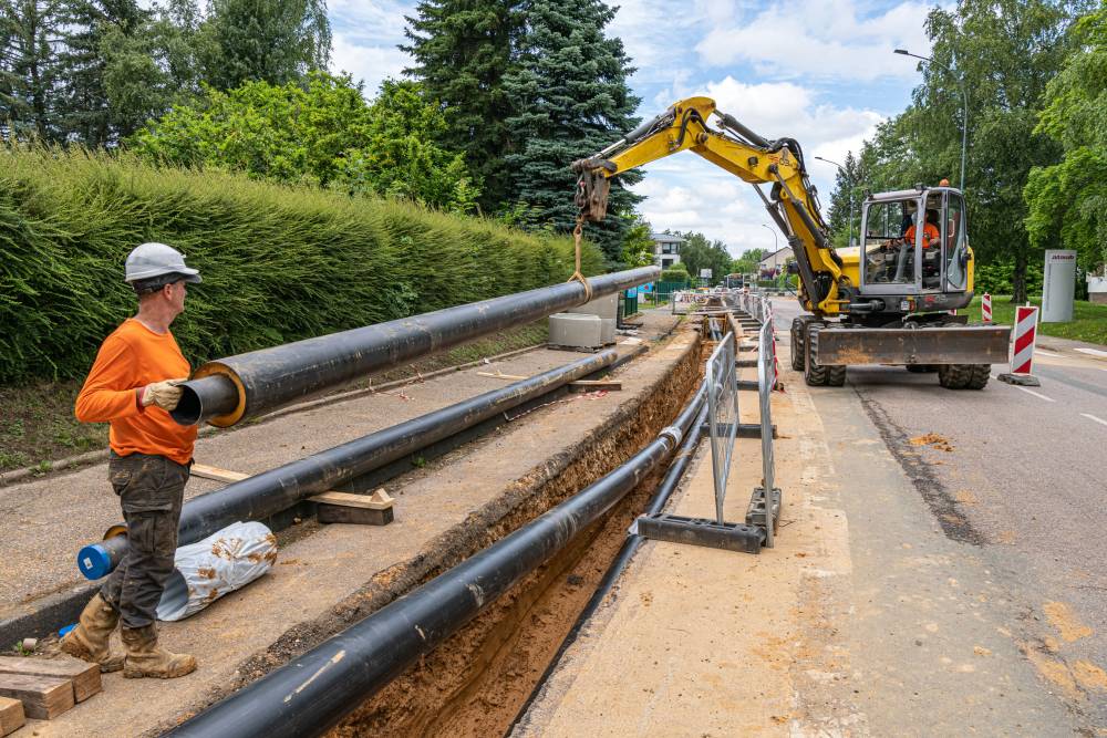 Travaux publics près de Le Porge