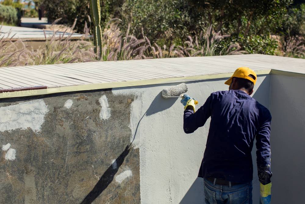 Travaux préparatoires de piscines creusées près de Le Porge