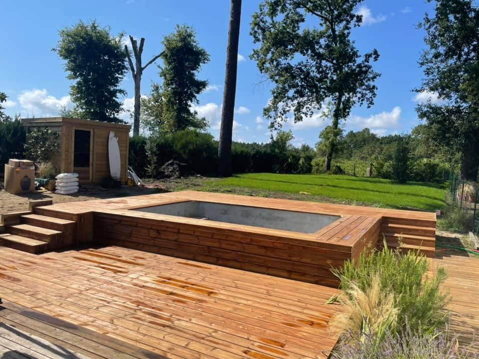 espace bois piscine