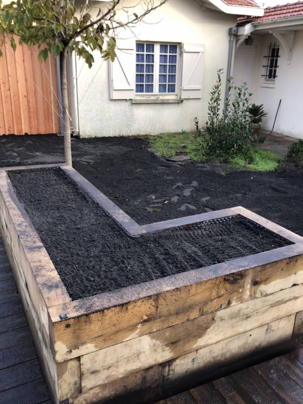 jardinière en angle